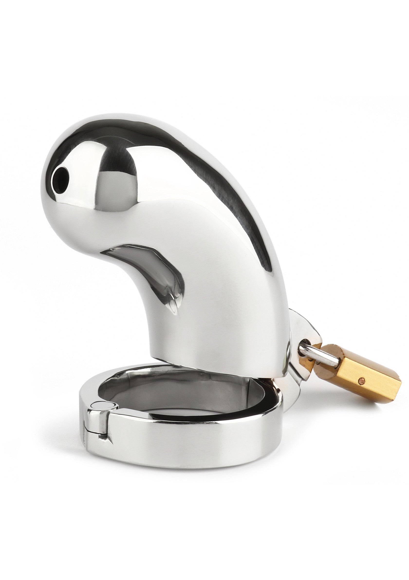 Mr. Steel The Brig Male Chastity Device SILVER - 1