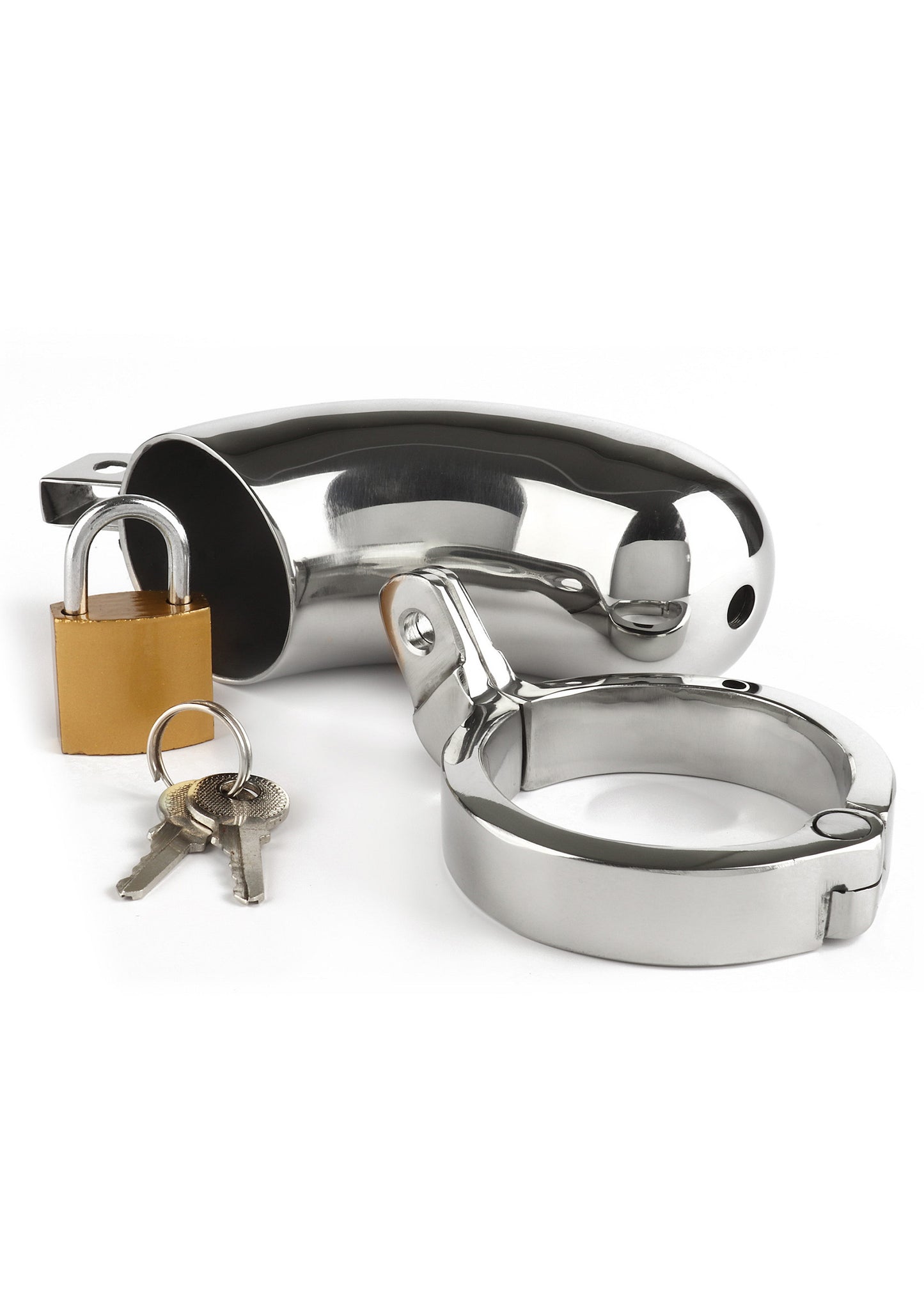 Mr. Steel The Brig Male Chastity Device SILVER - 3