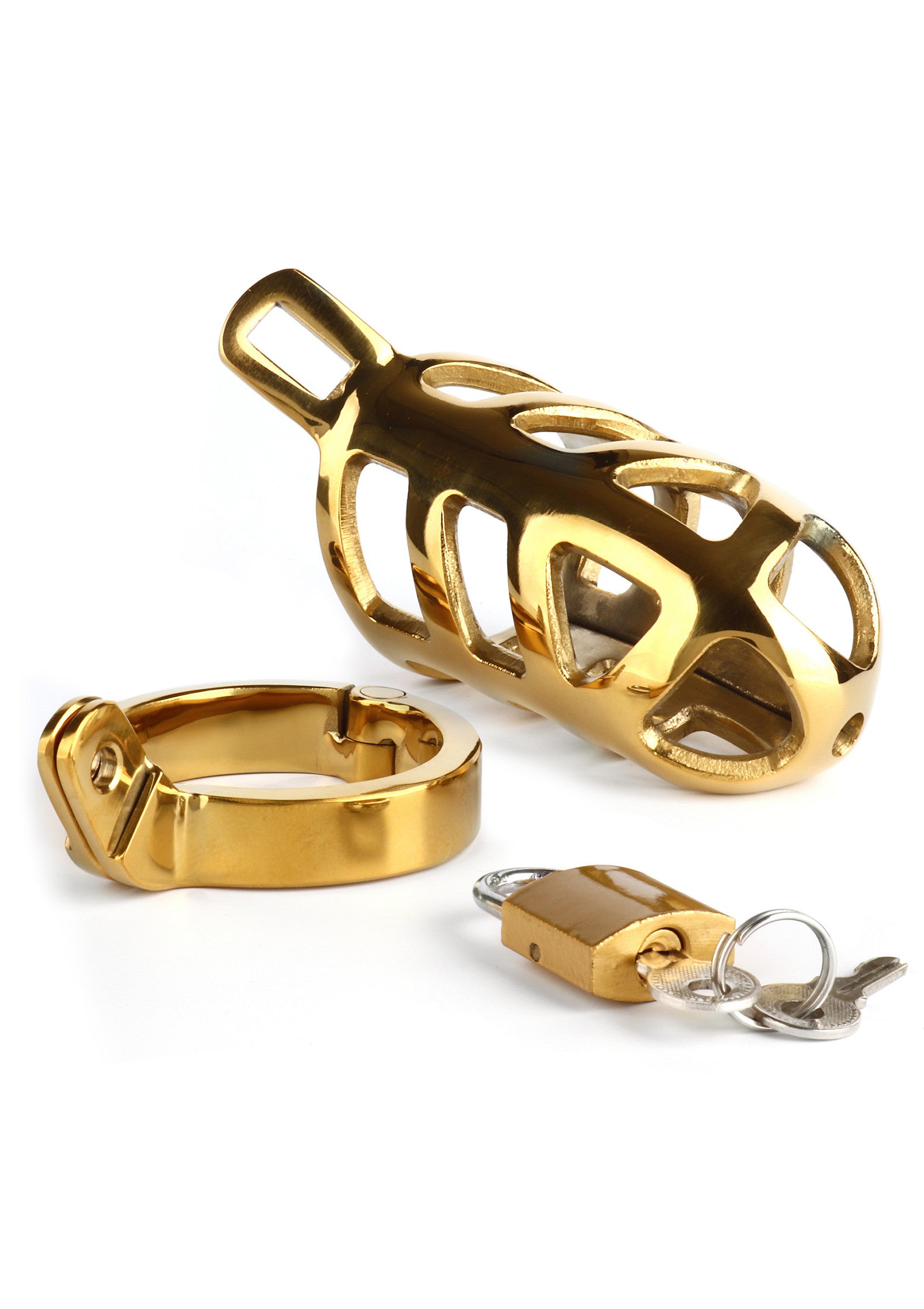 Mr. Steel Brutal Chastity Cage Gold GOLD - 5