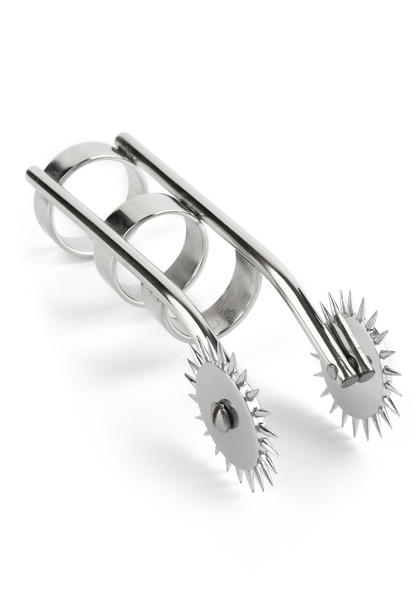 Mr. Steel Double Finger Pinwheel SILVER - 3