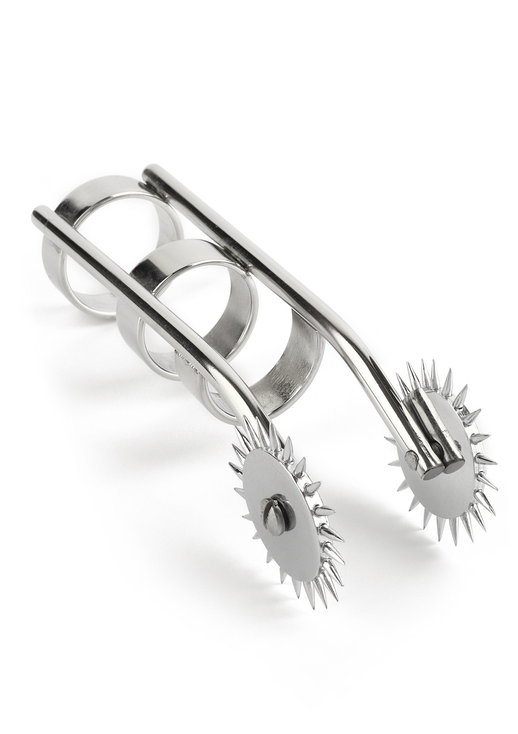 Mr. Steel Double Finger Pinwheel SILVER - 3