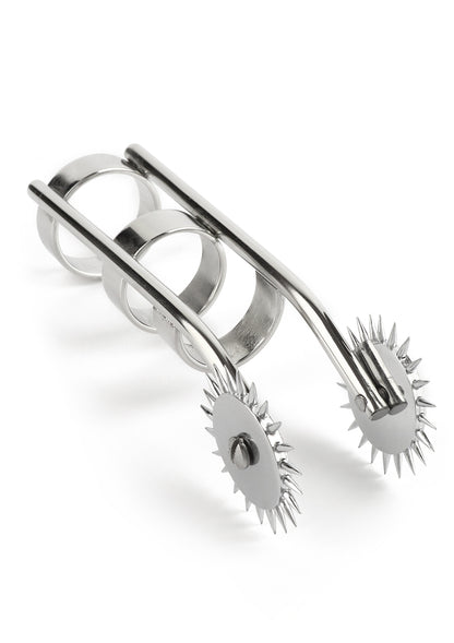 Mr. Steel Double Finger Pinwheel SILVER - 3