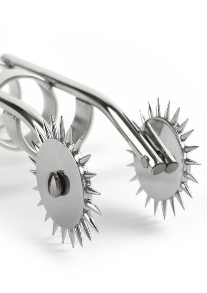 Mr. Steel Double Finger Pinwheel SILVER - 1