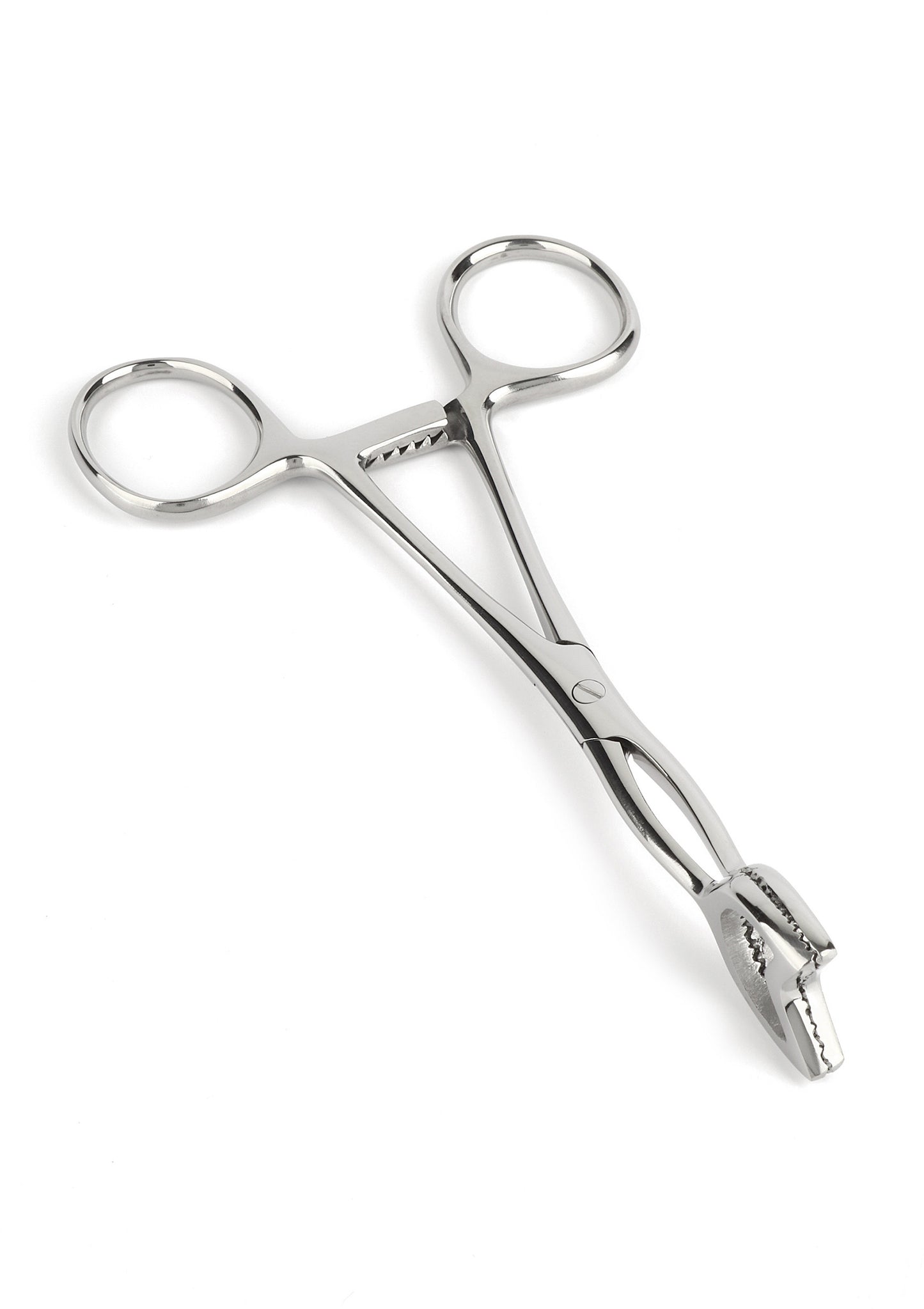 Mr. Steel Cube Tongs V Shape SILVER - 1