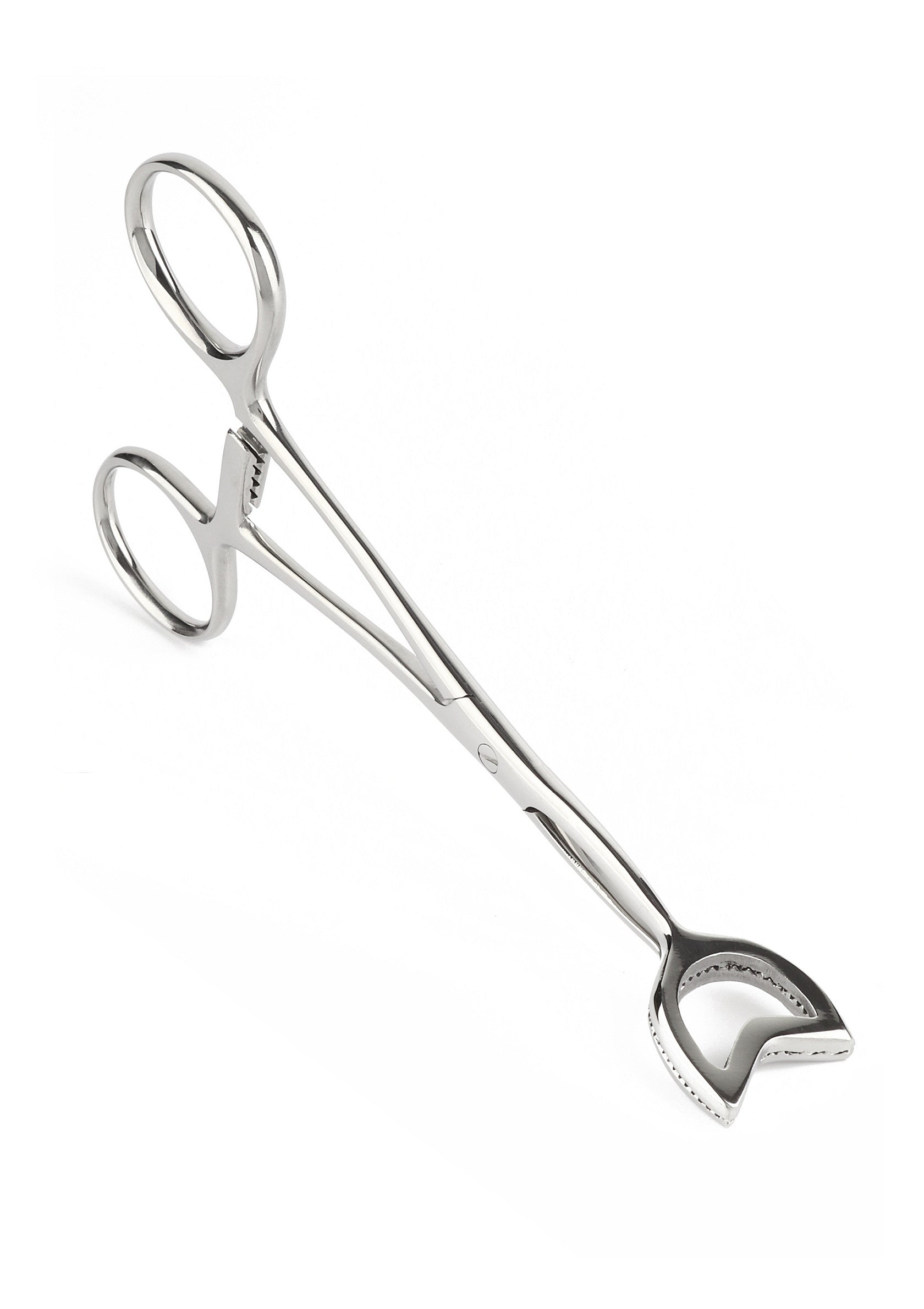 Mr. Steel Cube Tongs V Shape SILVER - 6