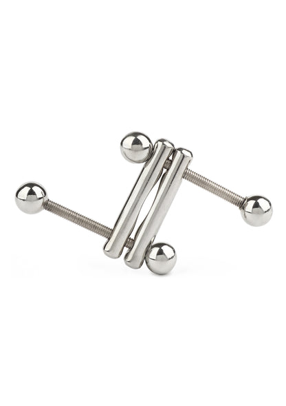 Mr. Steel Turning Point Nipple Clamps SILVER - 0