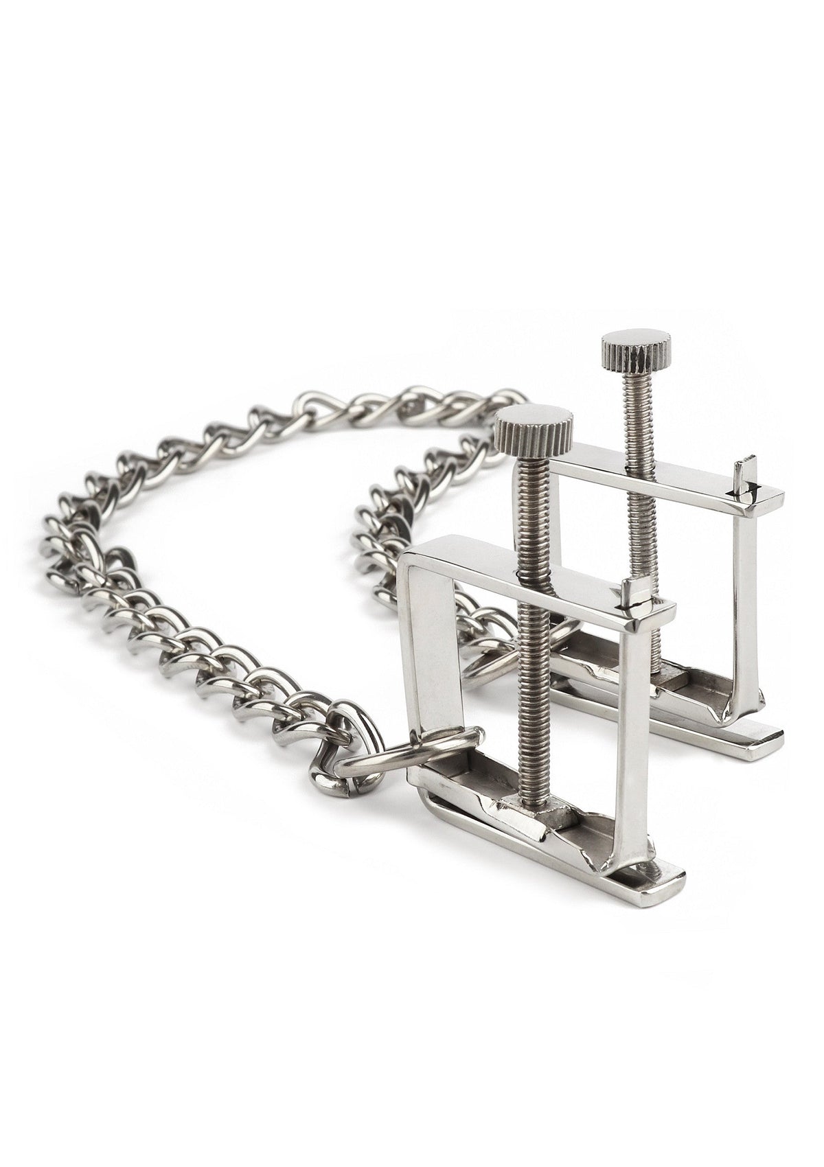 Press Nipple Clamps With Chain SILVER - 0
