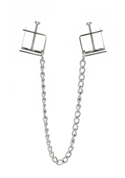 Press Nipple Clamps With Chain SILVER - 3