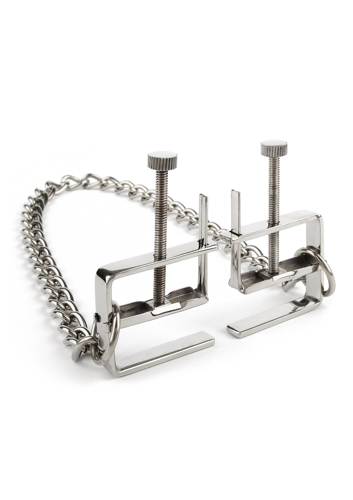 Press Nipple Clamps With Chain SILVER - 5