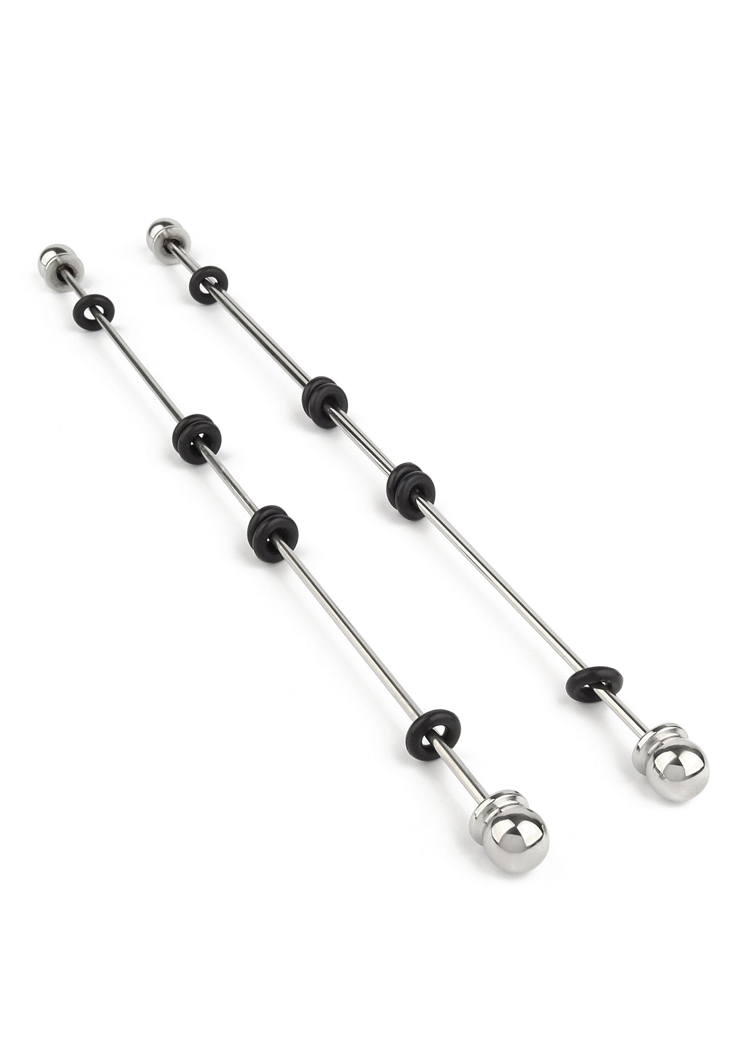Mr. Steel Nipple Sticks with Ball 20cm SILVER - 0