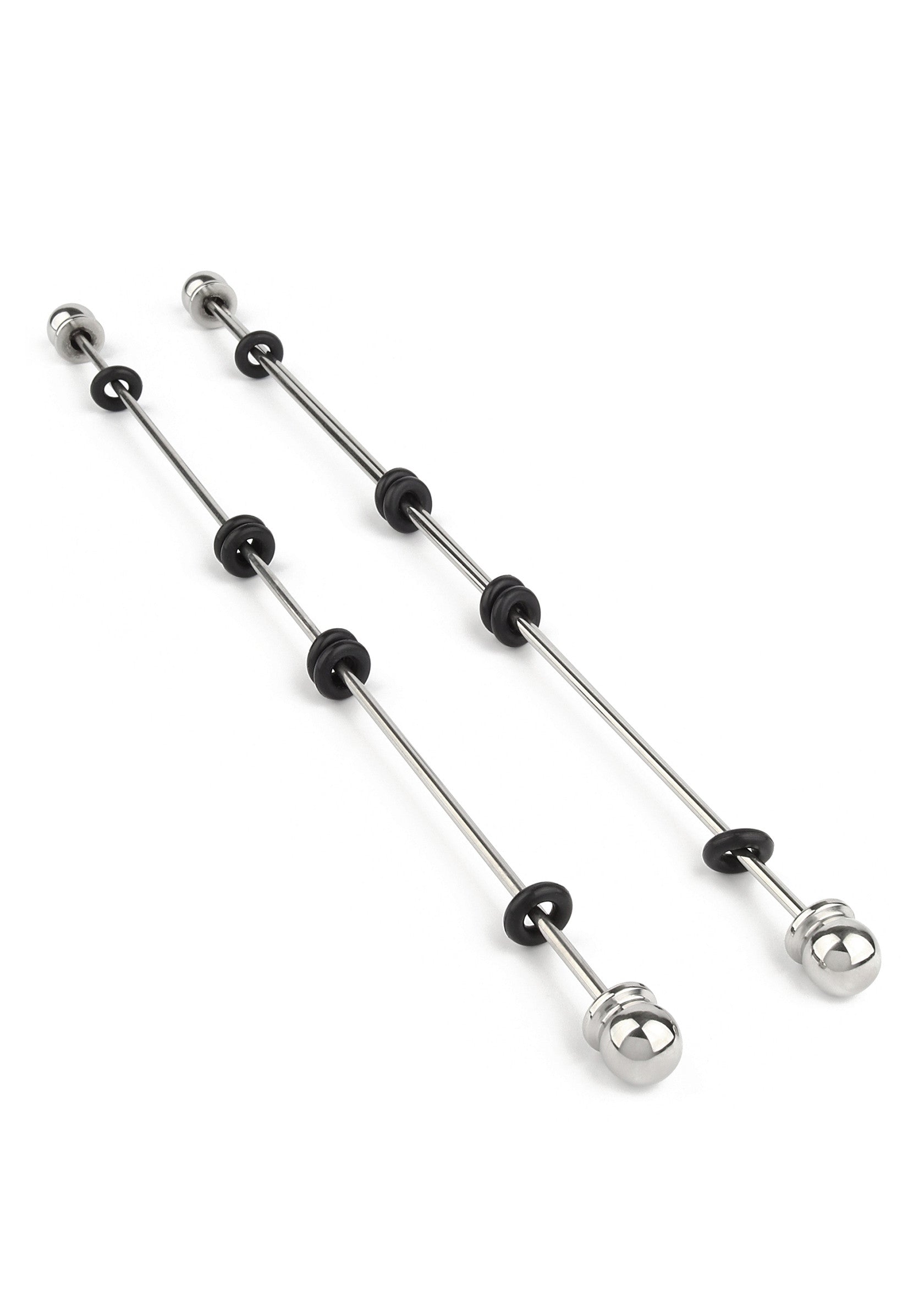 Mr. Steel Nipple Sticks with Ball 20cm SILVER - 0