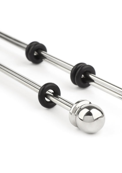 Mr. Steel Nipple Sticks with Ball 20cm SILVER - 3