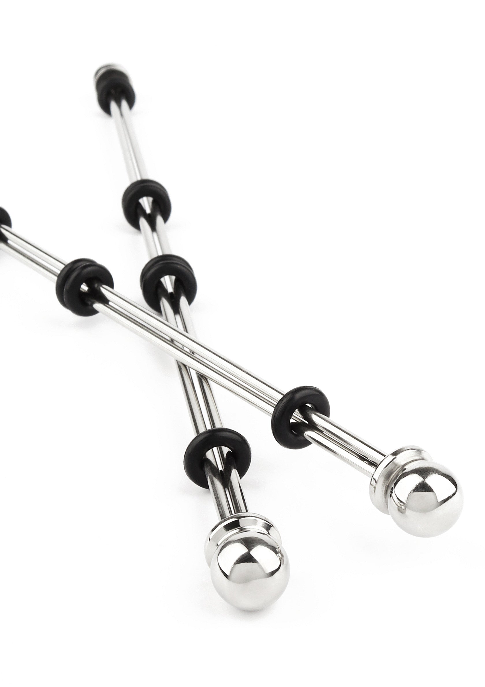 Mr. Steel Nipple Sticks with Ball 20cm SILVER - 2