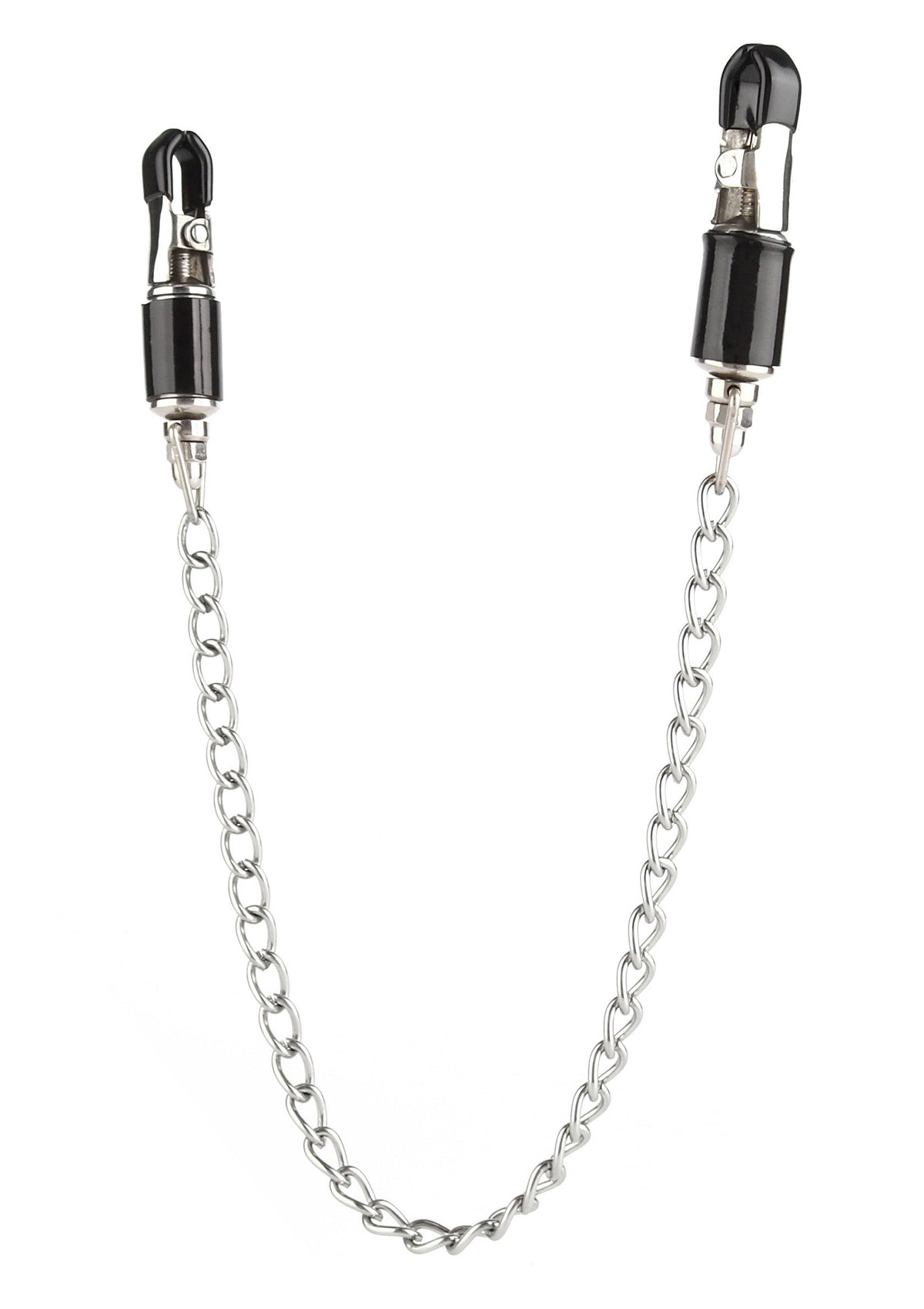 Barrel Tit Clamps With Chain SILVER - 3