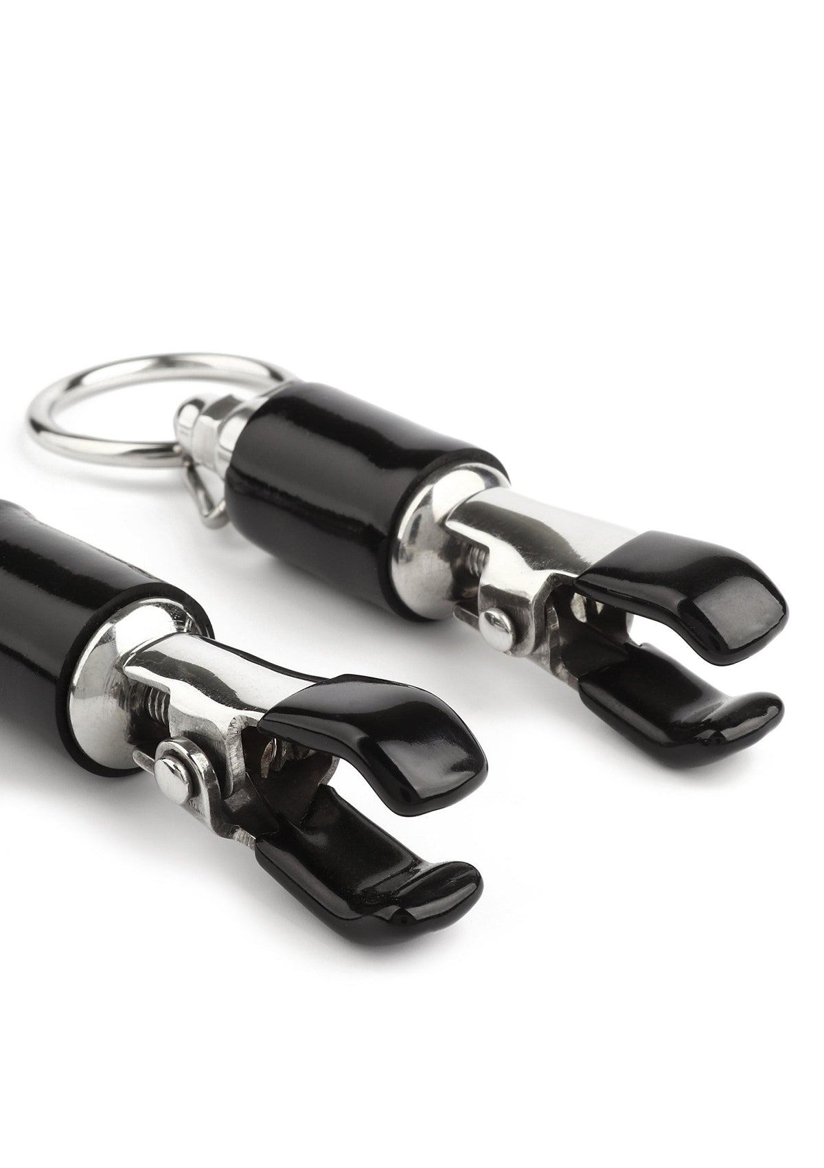 Barrel Tit Clamps With Ring SILVER - 4