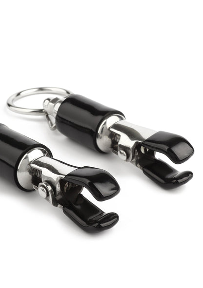 Barrel Tit Clamps With Ring SILVER - 4