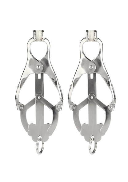 Squeezer Nipple Clamps W Ring SILVER - 3
