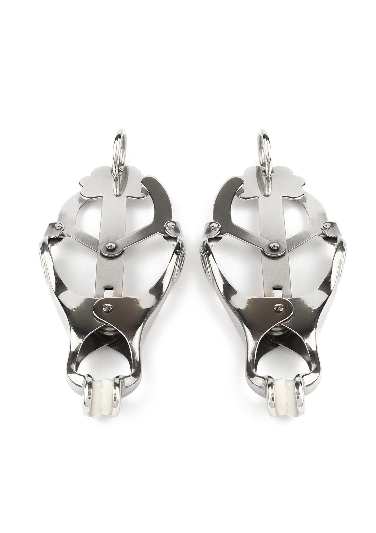 Squeezer Nipple Clamps W Ring SILVER - 4
