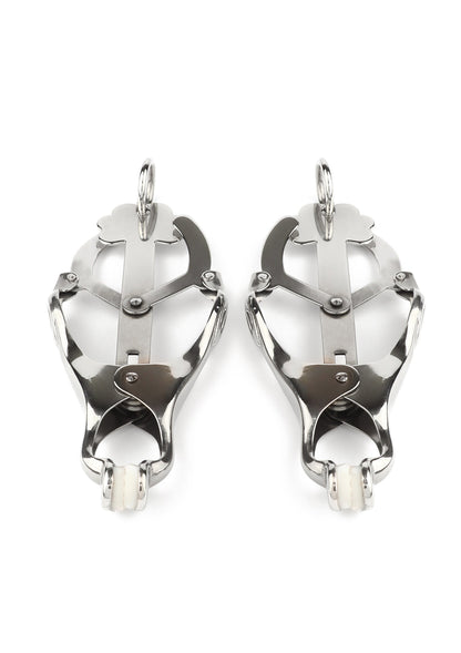 Squeezer Nipple Clamps W Ring SILVER - 4