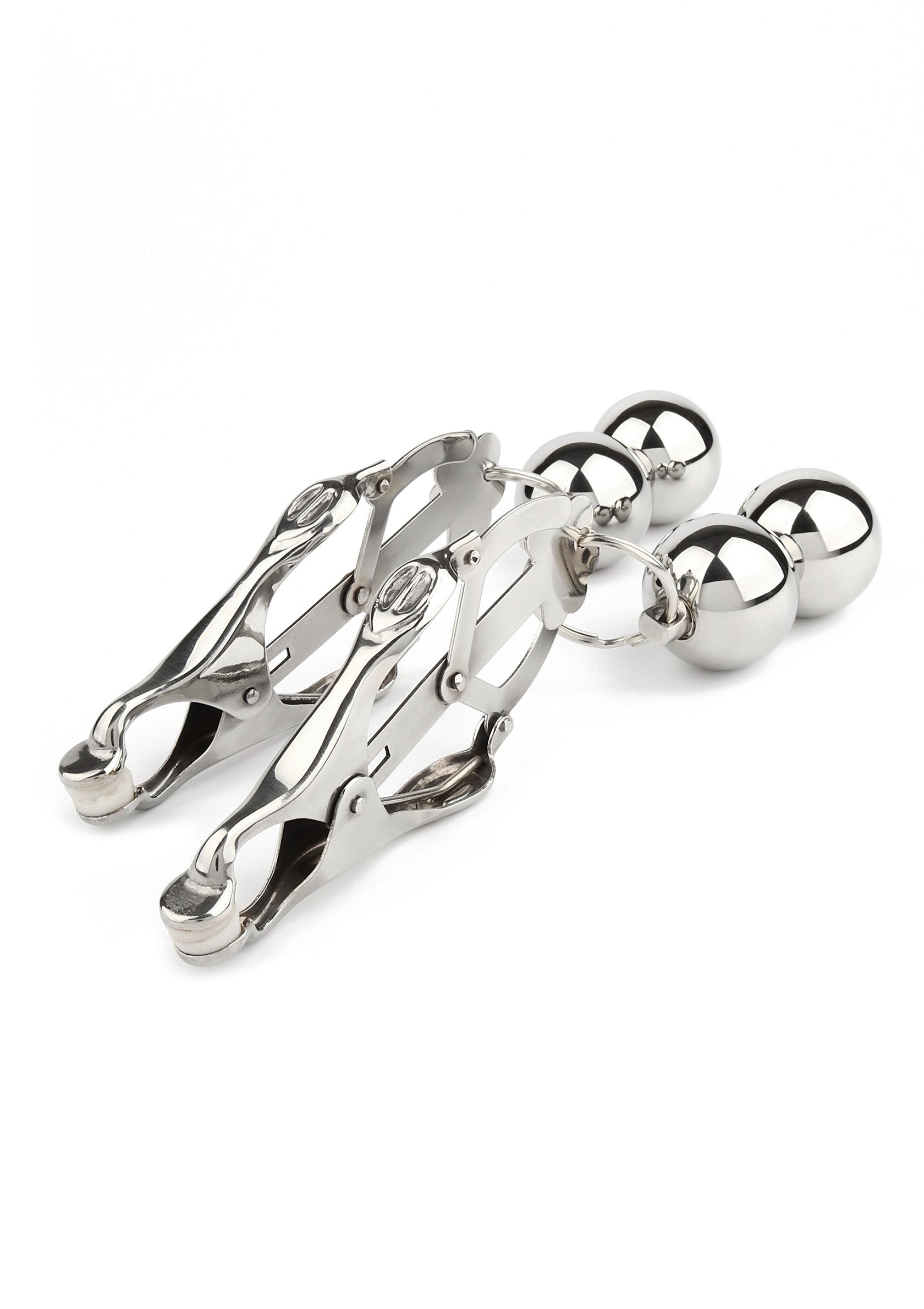 Mr. Steel Clover Nipple Clamps Weight SILVER - 2