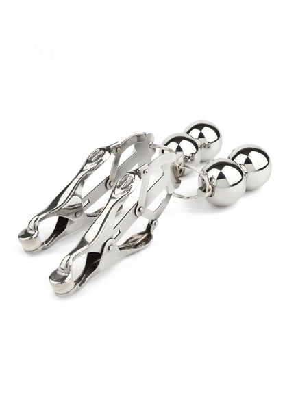 Mr. Steel Clover Nipple Clamps Weight SILVER - 2