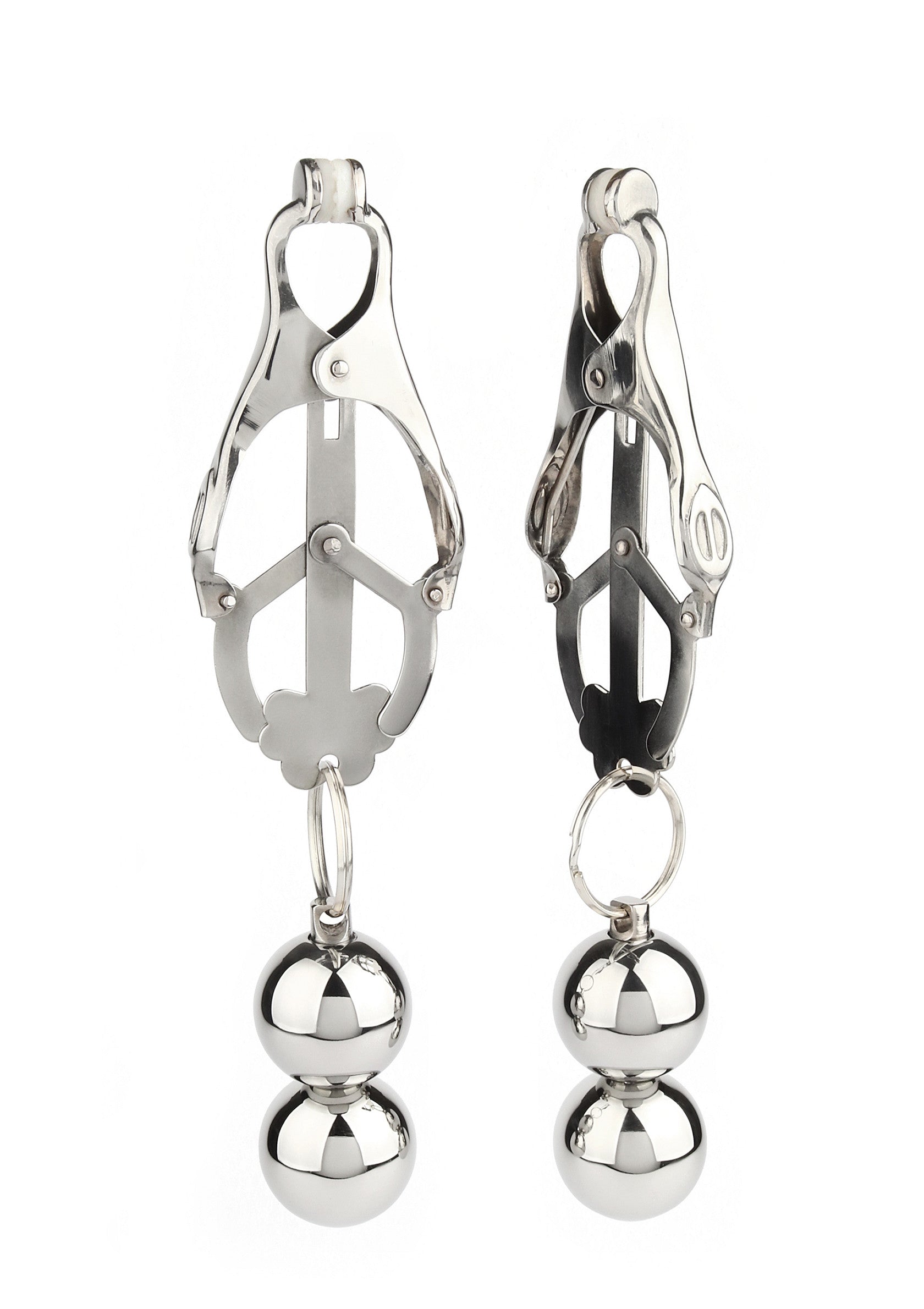 Mr. Steel Clover Nipple Clamps Weight SILVER - 4