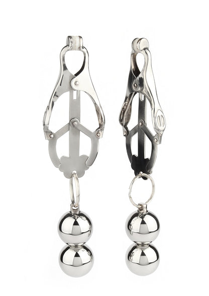 Mr. Steel Clover Nipple Clamps Weight SILVER - 4