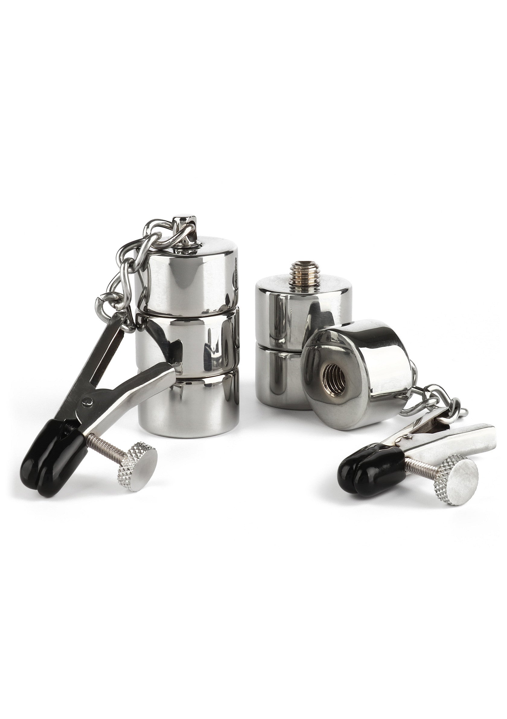 Aligator Nipple Clamps Weights SILVER - 5