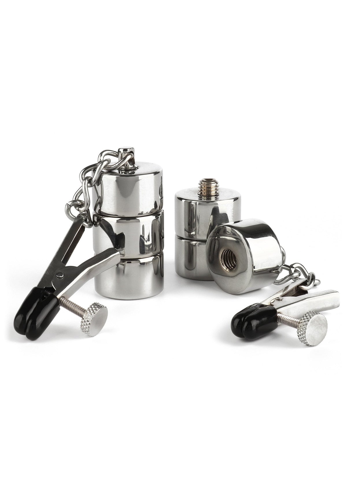 Aligator Nipple Clamps Weights SILVER - 5