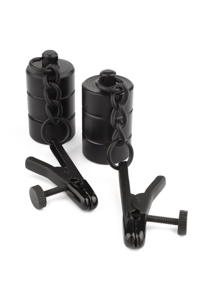 Mr. Steel Tingling Nipple Clamp Weight BLACK - 5