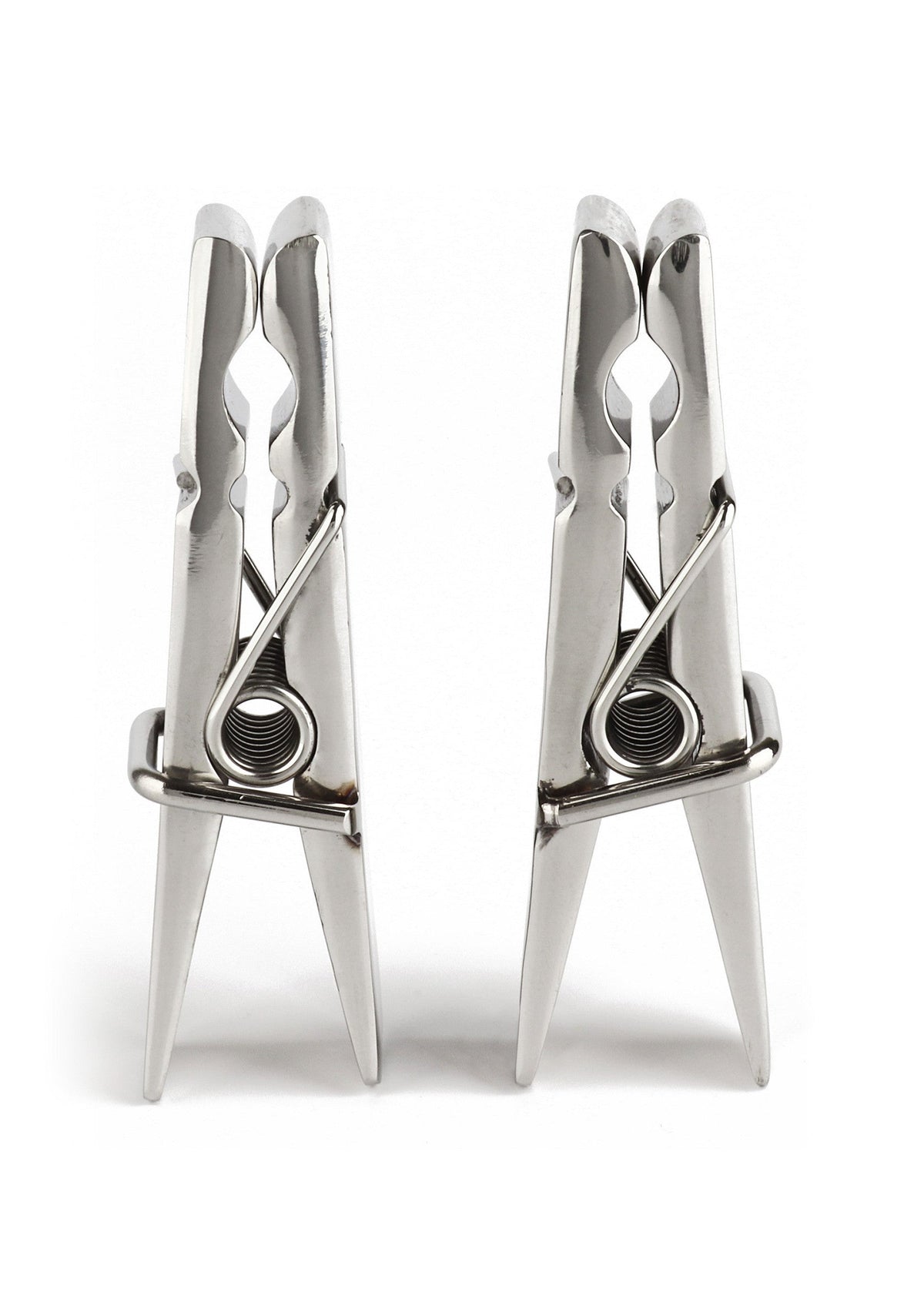 Clothespins Nipple Clamps SILVER - 4