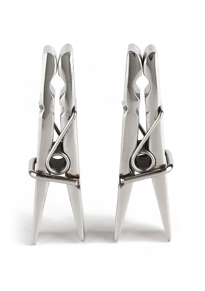 Clothespins Nipple Clamps SILVER - 4