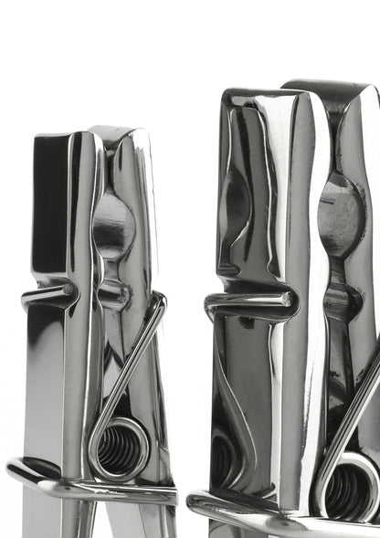Mr. Steel Clothespins Nipple Clamps SILVER - 3
