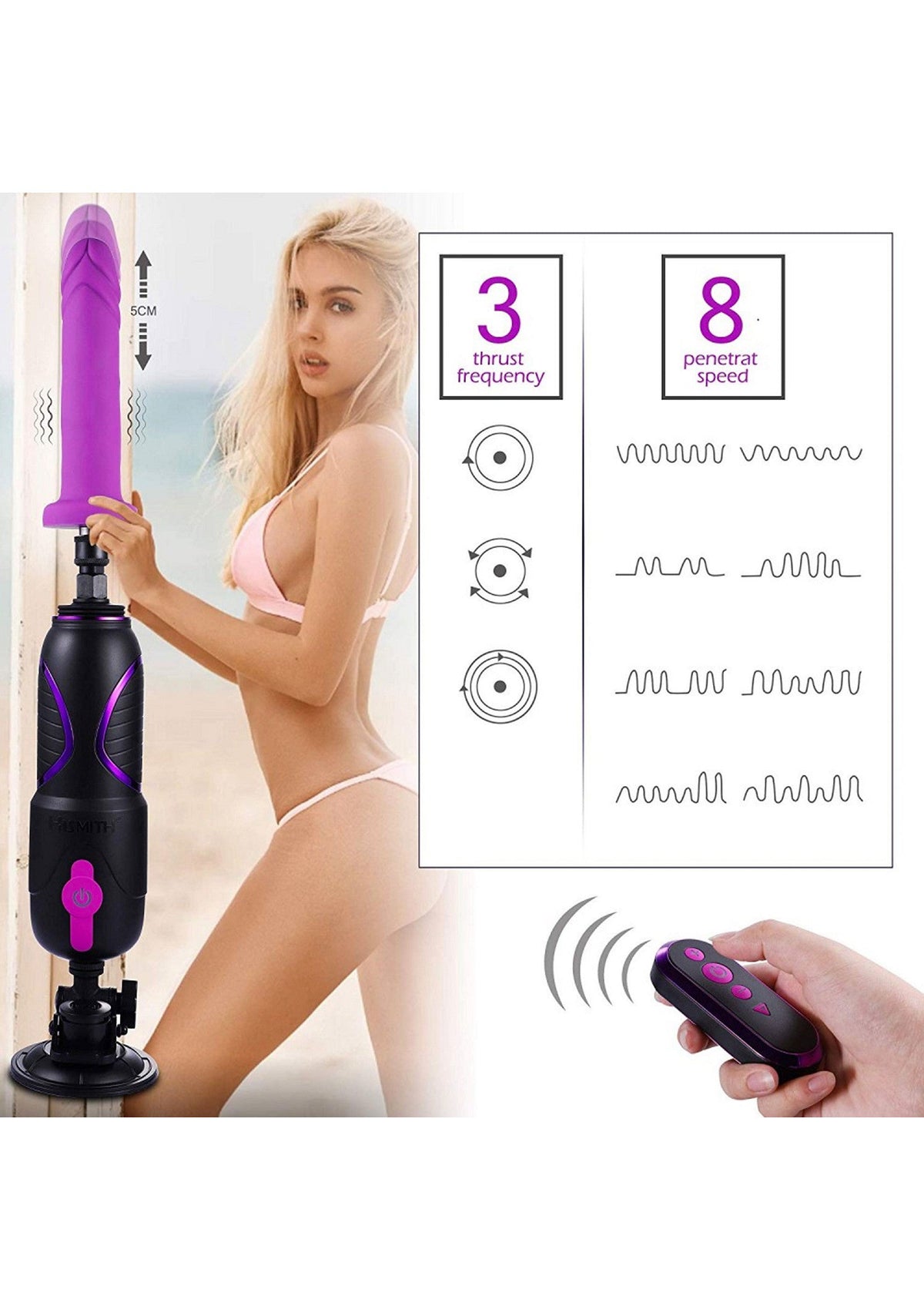Premium Travel FuckMachine 2.0 PURPLE - 3