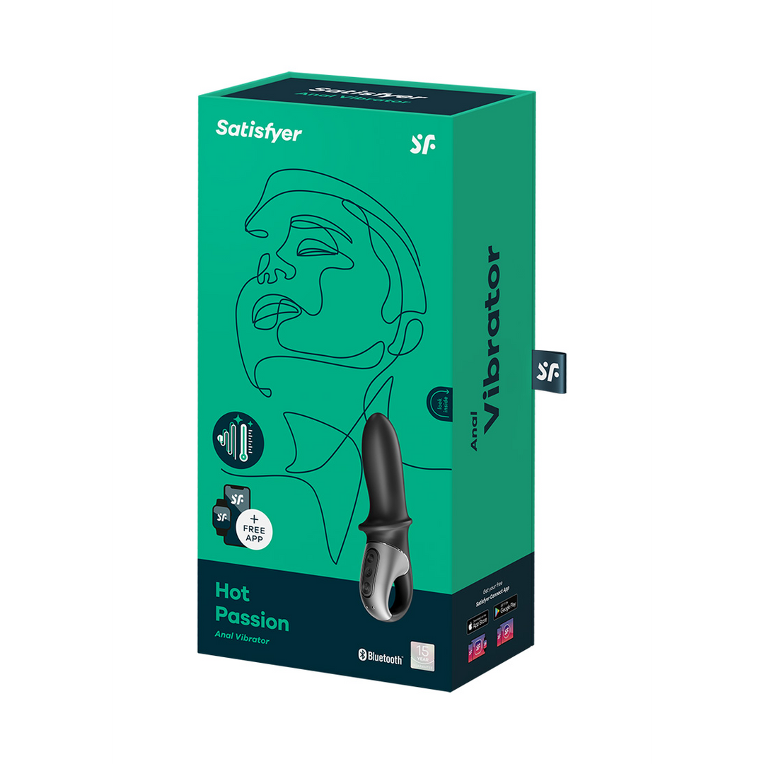 Hot Passion - Verwarmende Anale Vibrator - Zwart Schwarz - 0