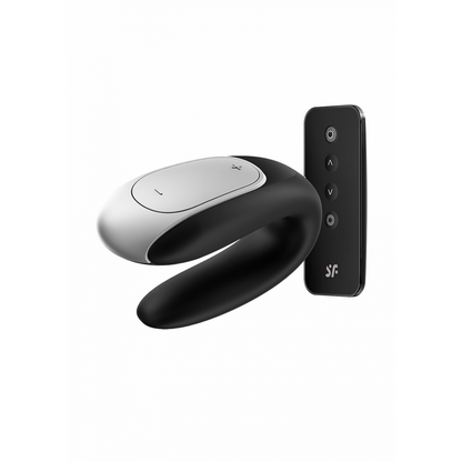 Dubbel Plezier - Partner Vibrator - Zwart Schwarz - 1