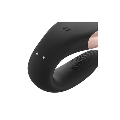 Double Love - Luxe Partner Vibrator - Zwart Schwarz - 3