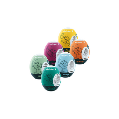 Masturbator Egg Set - 6 Stuks Multicolor - 0