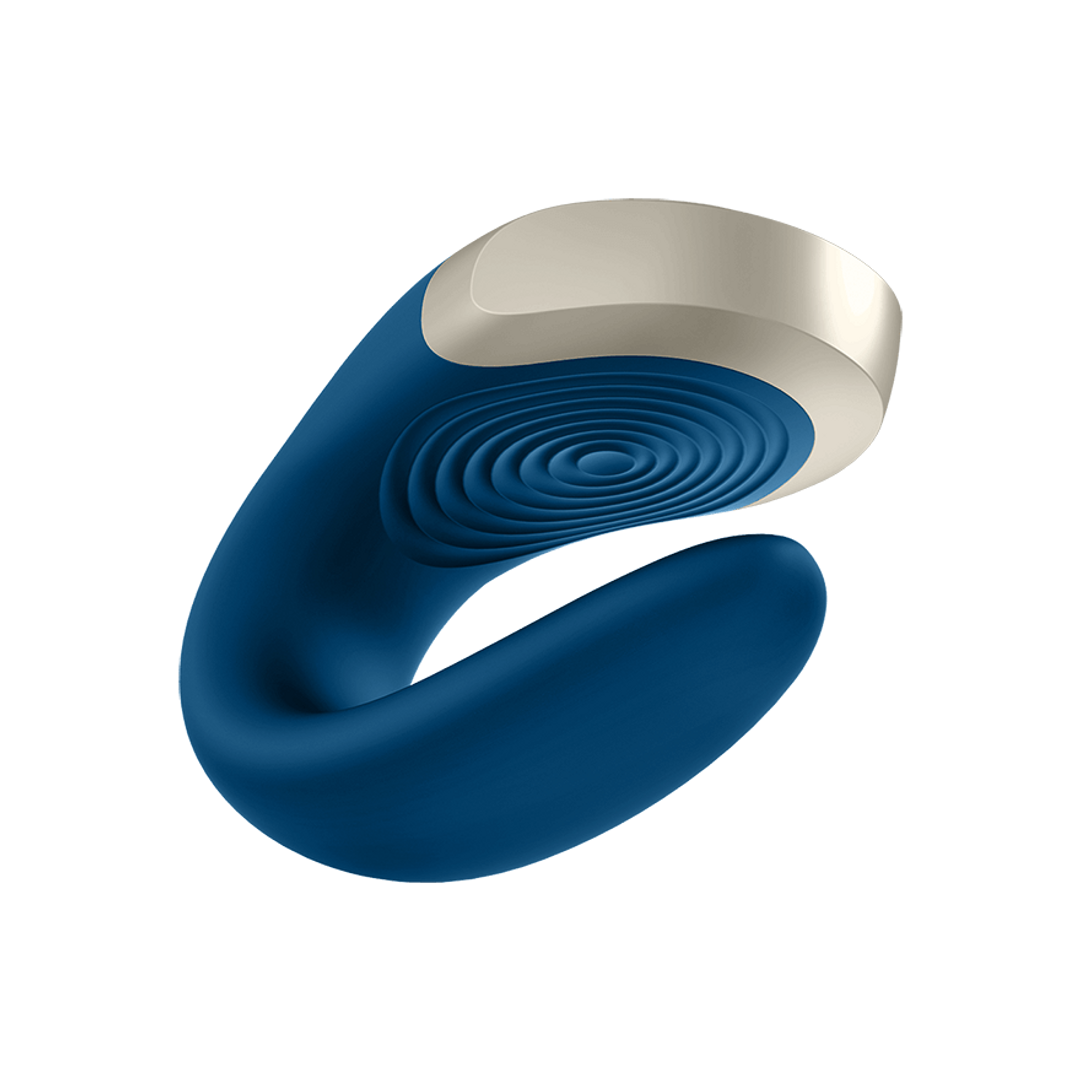 Double Love - Luxe Partner Vibrator - Blauw Schwarz - 3