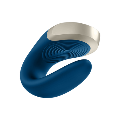Double Love - Luxe Partner Vibrator - Blauw Schwarz - 3