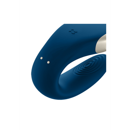 Double Love - Luxe Partner Vibrator - Blauw Schwarz - 4