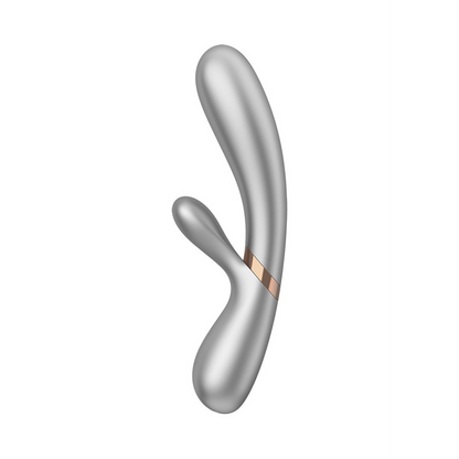 Hot Lover - Verwarmde Konijnen Vibrator - Champagne Silber - 1