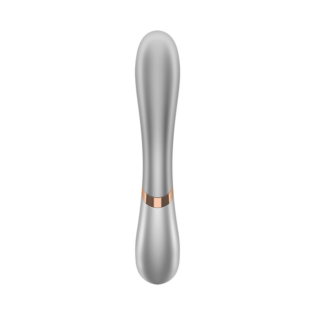 Hot Lover - Verwarmde Konijnen Vibrator - Champagne Silber - 2