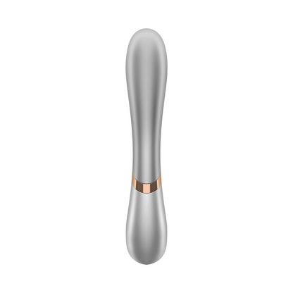 Hot Lover - Verwarmde Konijnen Vibrator - Champagne Silber - 2
