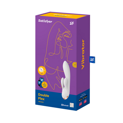 Dubbele Flex - Rabbit Vibrator - Wit Weiß - 1