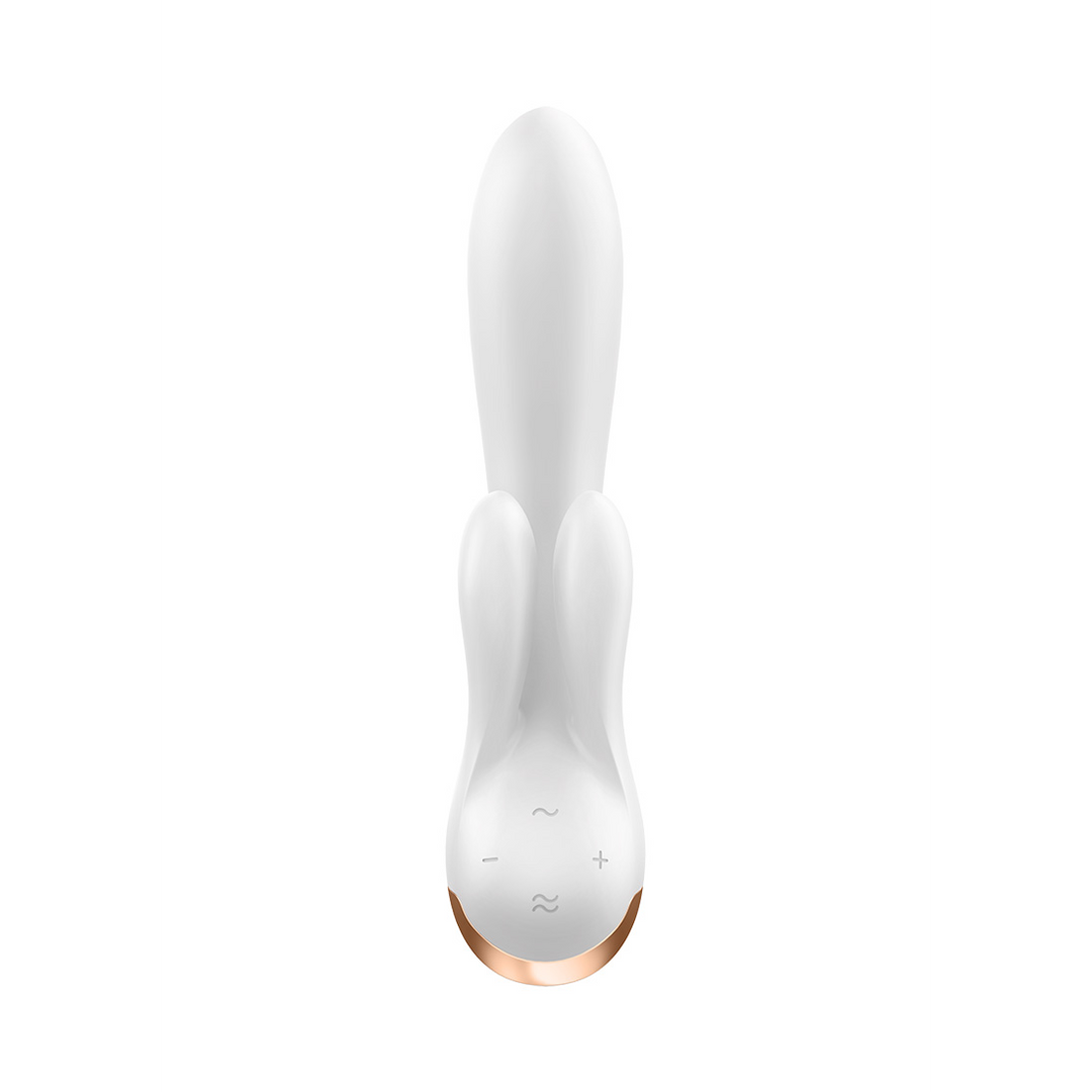 Dubbele Flex - Rabbit Vibrator - Wit Weiß - 2