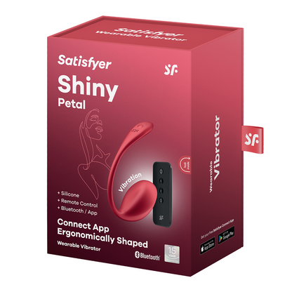 Shiny Petal Connect App - Draagbare Koppel Vibrator - Rood Rot - 2