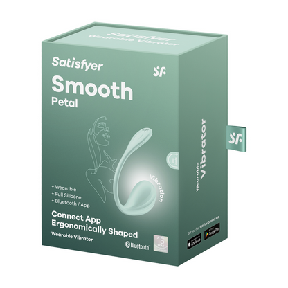 Smooth Petal Connect App - Draagbare Paar Vibrator - Mint Grün - 1
