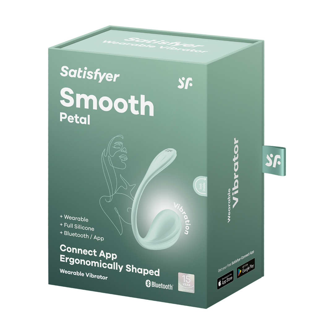 Smooth Petal Connect App - Draagbare Paar Vibrator - Mint Grün - 5
