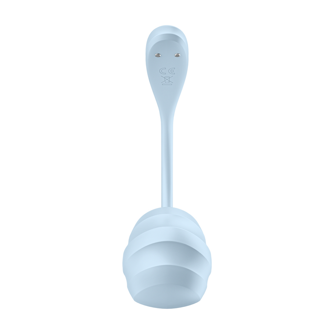 Glad Petal Connect App - Draagbare Koppel Vibrator - Lichtblauw Blau - 0